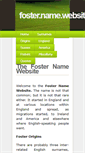 Mobile Screenshot of fostername.com