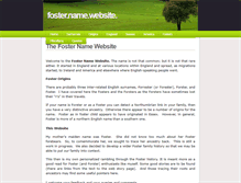 Tablet Screenshot of fostername.com